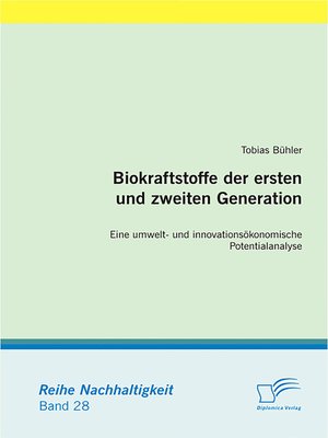 cover image of Biokraftstoffe der ersten und zweiten Generation